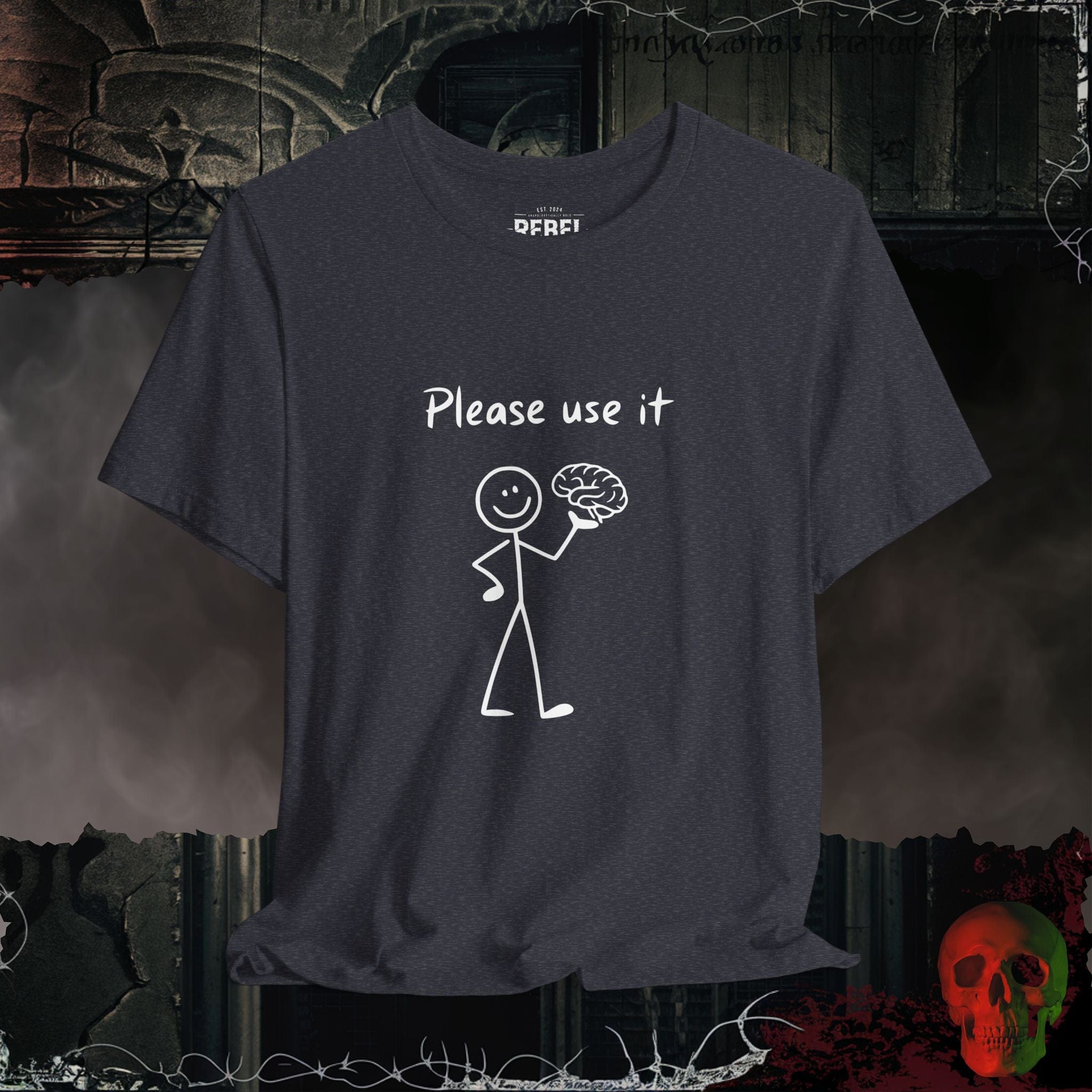 T-Shirt Heather Navy / S Please Use It T-Shirt