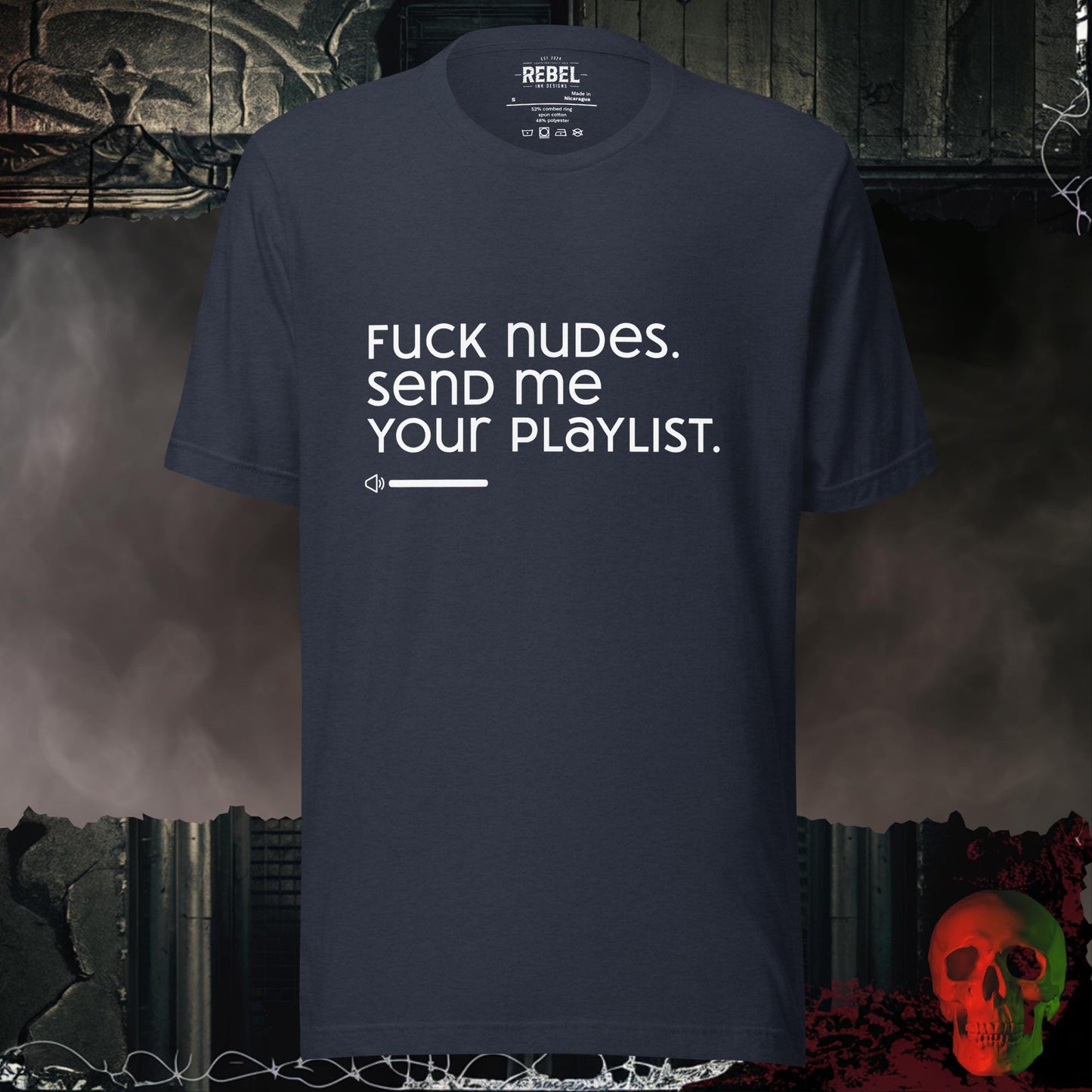 T-Shirt Heather Navy / S Send Me Your Playlist Tee