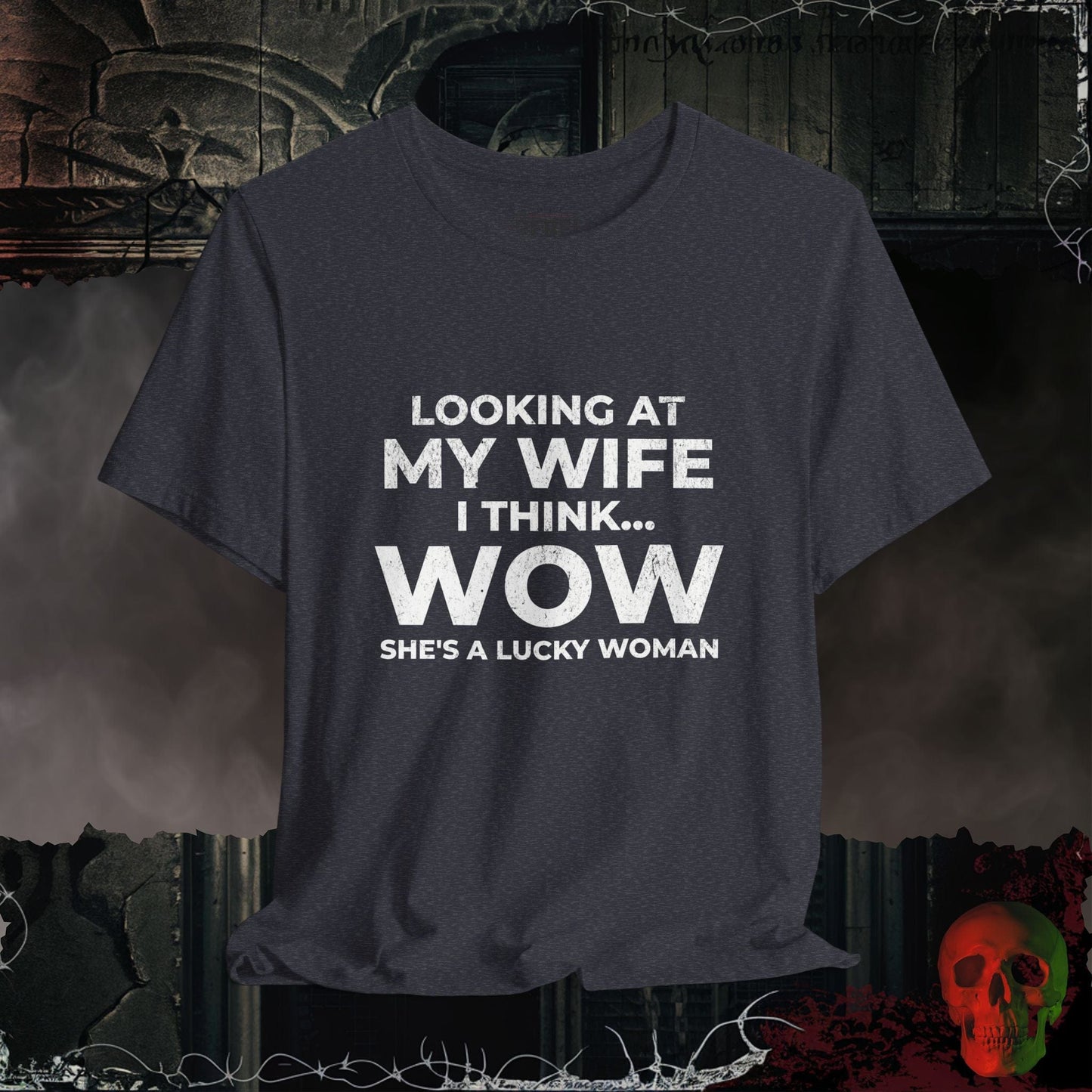 T-Shirt Heather Navy / S She's a Lucky Woman T-Shirt