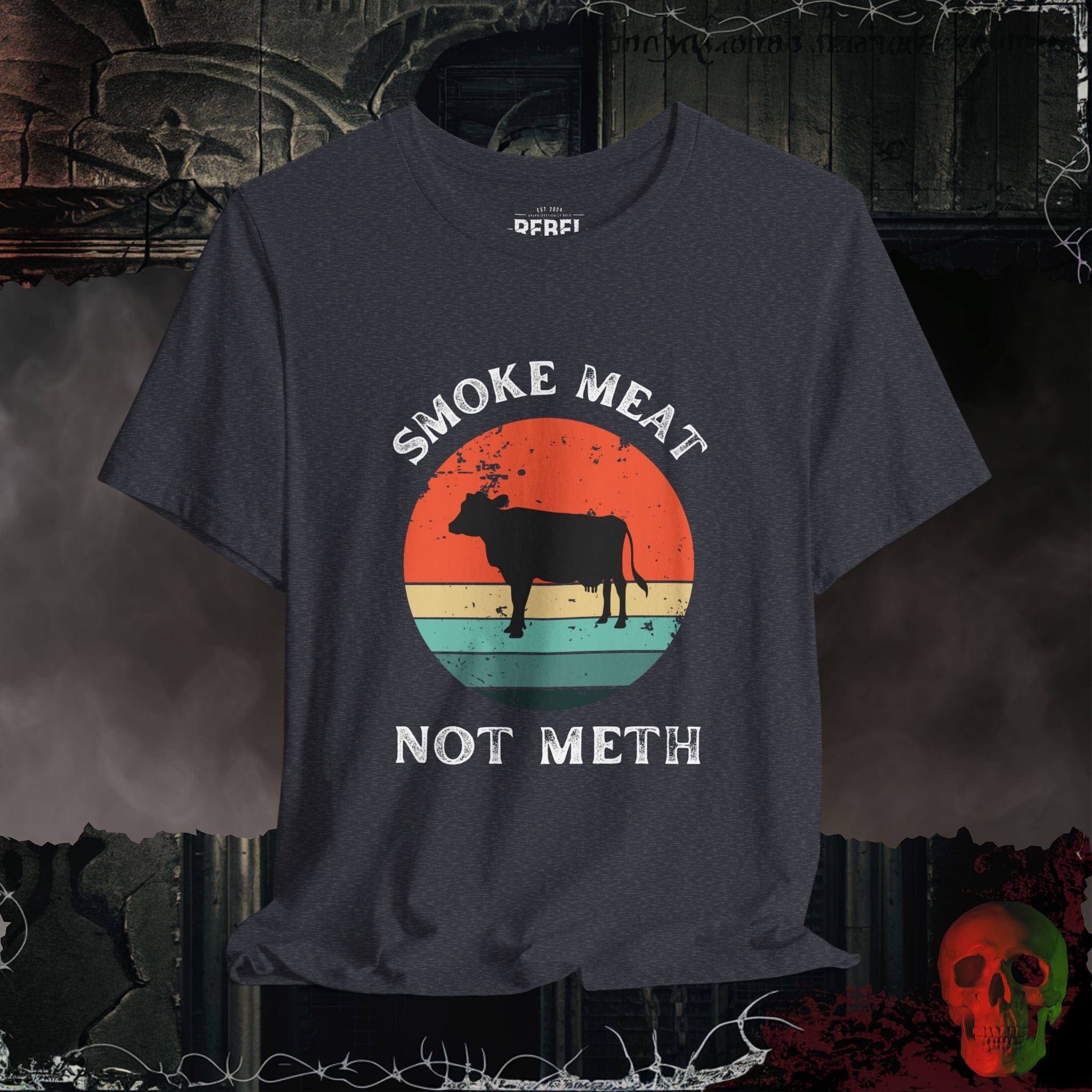 T-Shirt Heather Navy / S Smoke Meat T-Shirt