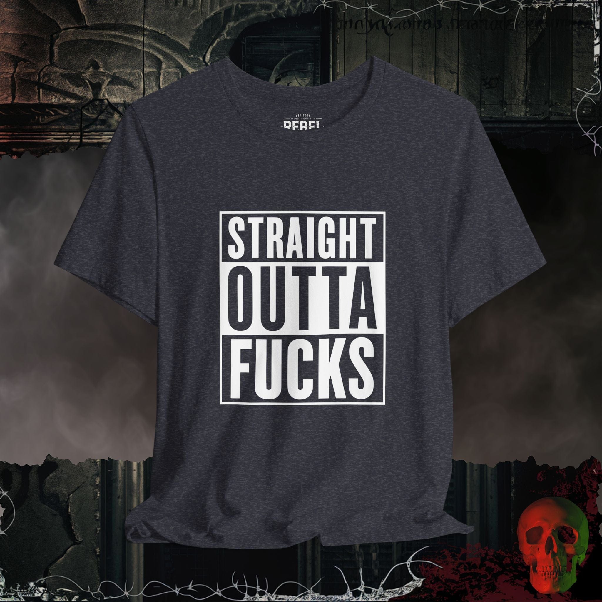 T-Shirt Heather Navy / S Straight Outta F*cks T-Shirt
