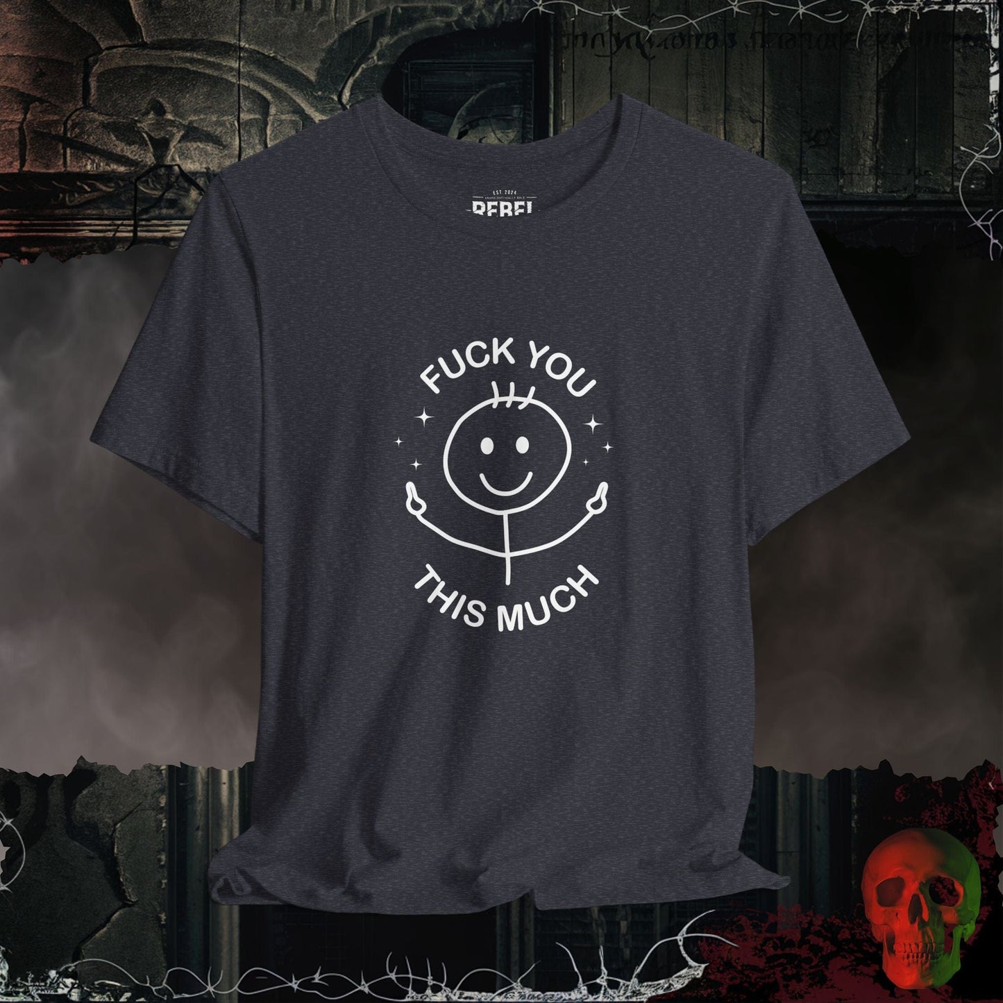 T-Shirt Heather Navy / S This Much T-Shirt