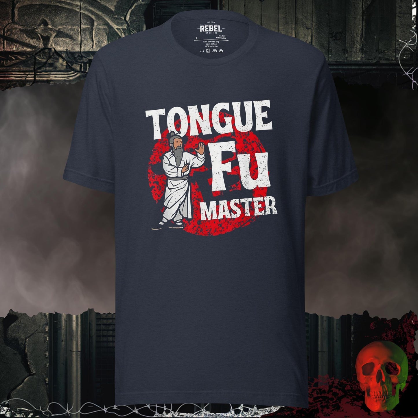 T-Shirt Heather Navy / S Tongue Fu Master Tee