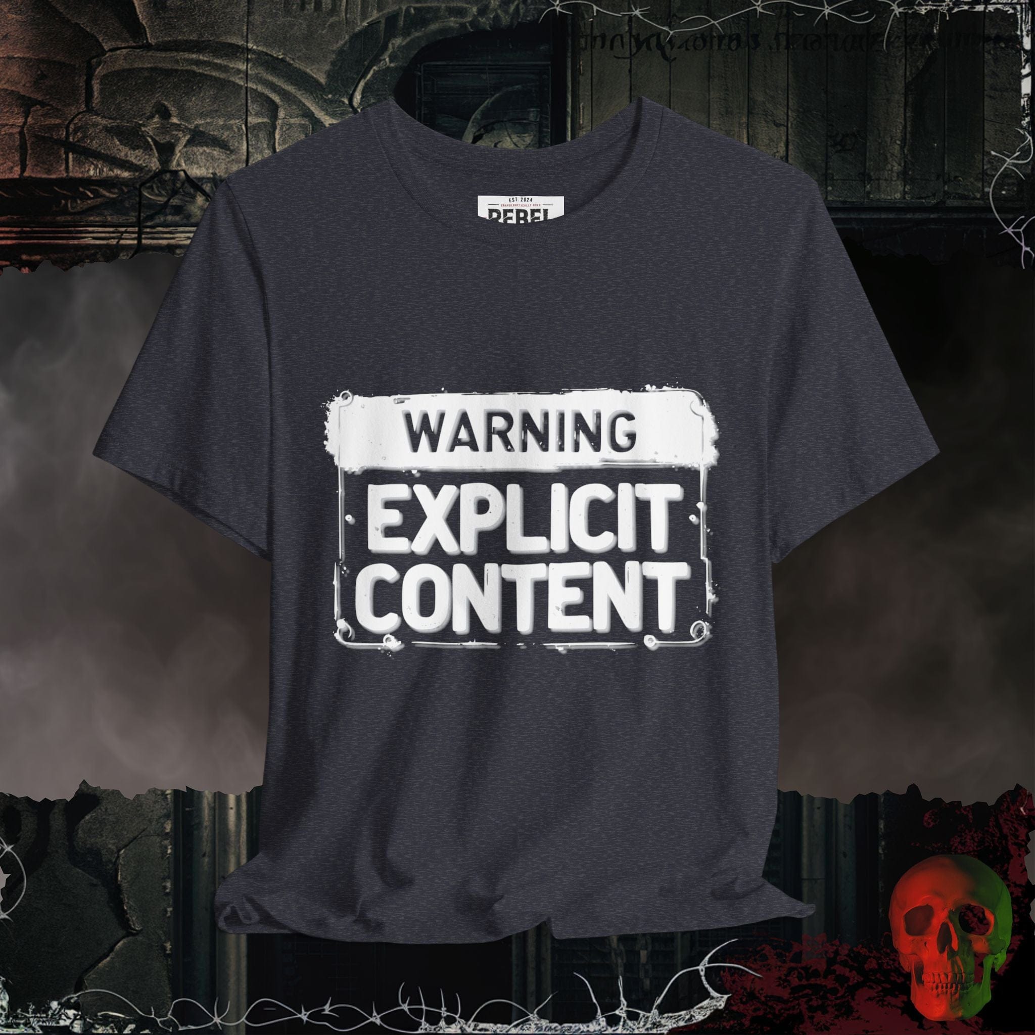 T-Shirt Heather Navy / S Warning : Explicit Content
