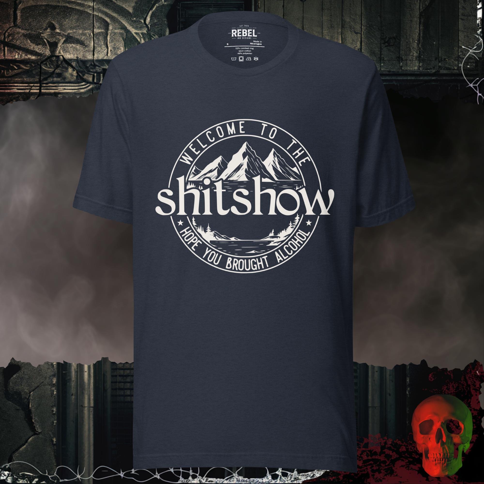 T-Shirt Heather Navy / S Welcome to the Shitshow Graphic Tee | Rebel Ink Designs