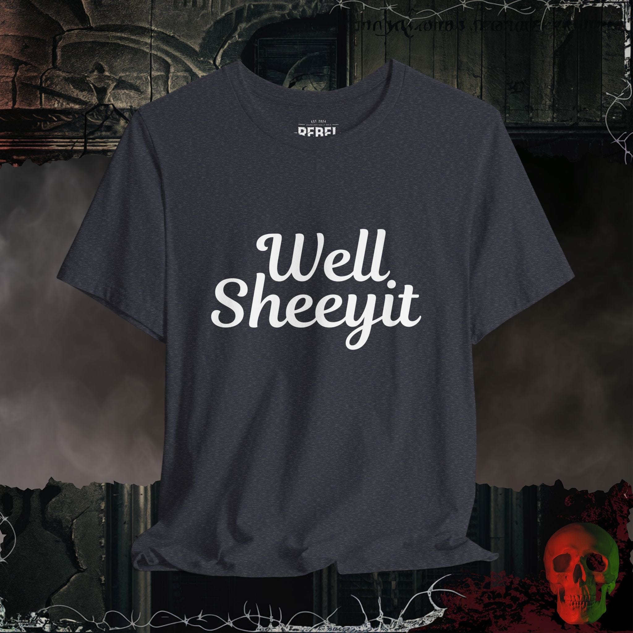 T-Shirt Heather Navy / S Well Sheeyit T-Shirt