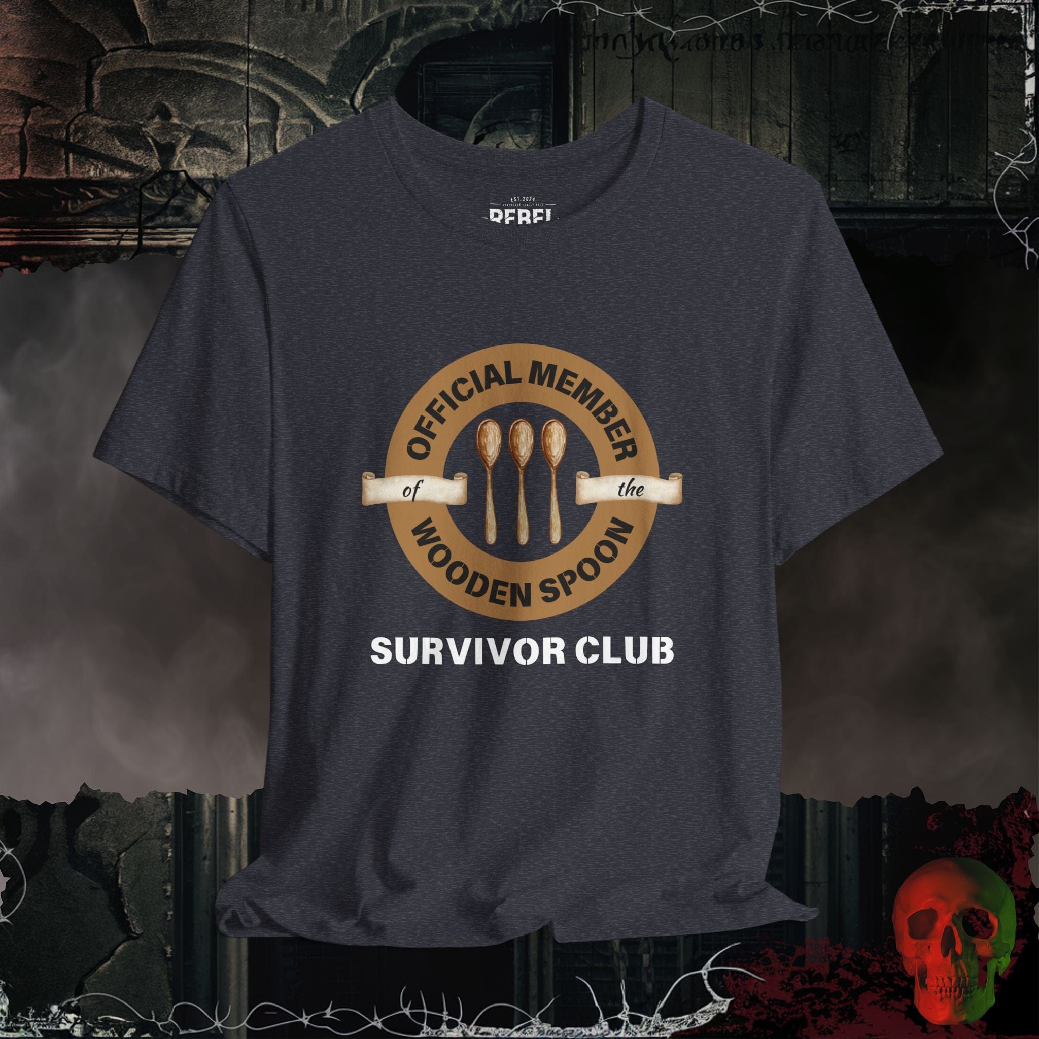 T-Shirt Heather Navy / S Wooden Spoon Survivor Club Tee