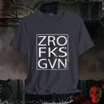 T-Shirt Heather Navy / S Zero Fks Given