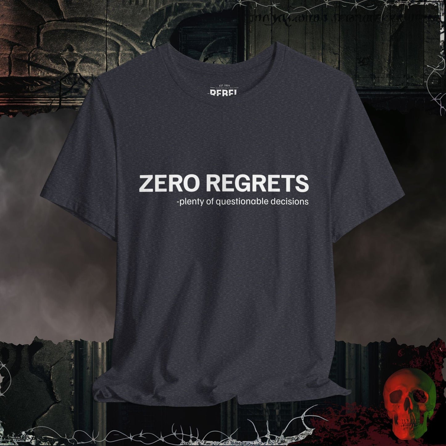 T-Shirt Heather Navy / S Zero Regrets T-Shirt