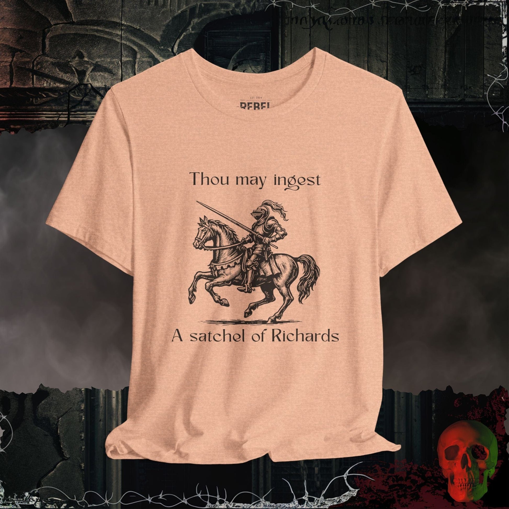 T-Shirt Heather Peach / S A Satchel of Richards Tee
