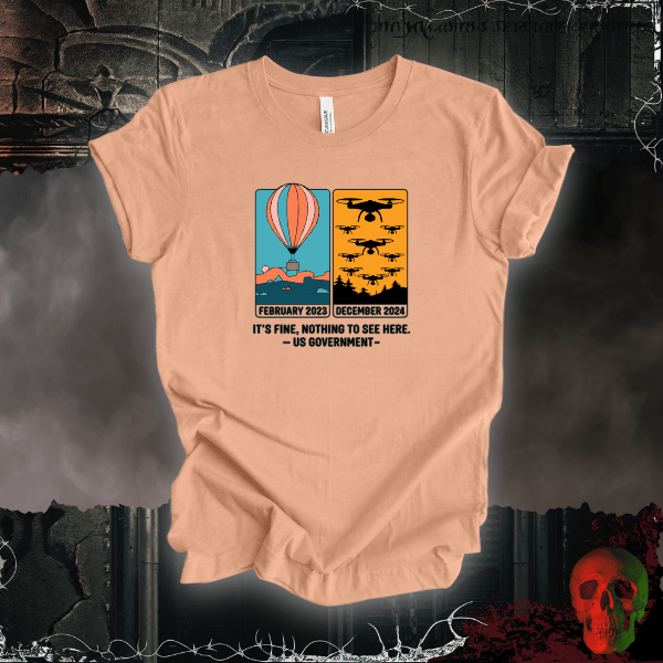 T-Shirt Heather Peach / S Nothing to See Here T-Shirt