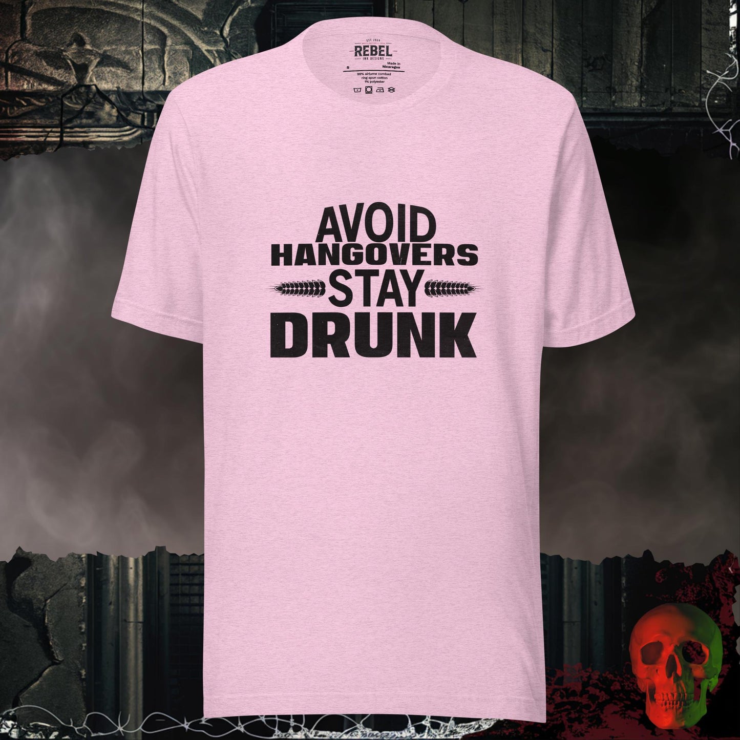 T-Shirt Heather Prism Lilac / S Avoid Hangovers Stay Drunk Tee