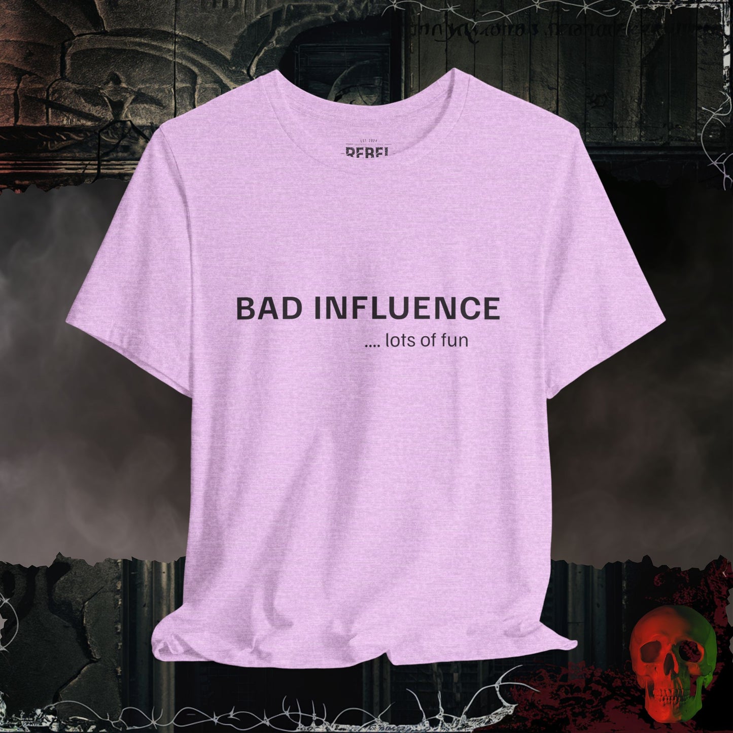 T-Shirt Heather Prism Lilac / S Bad Influence Tee