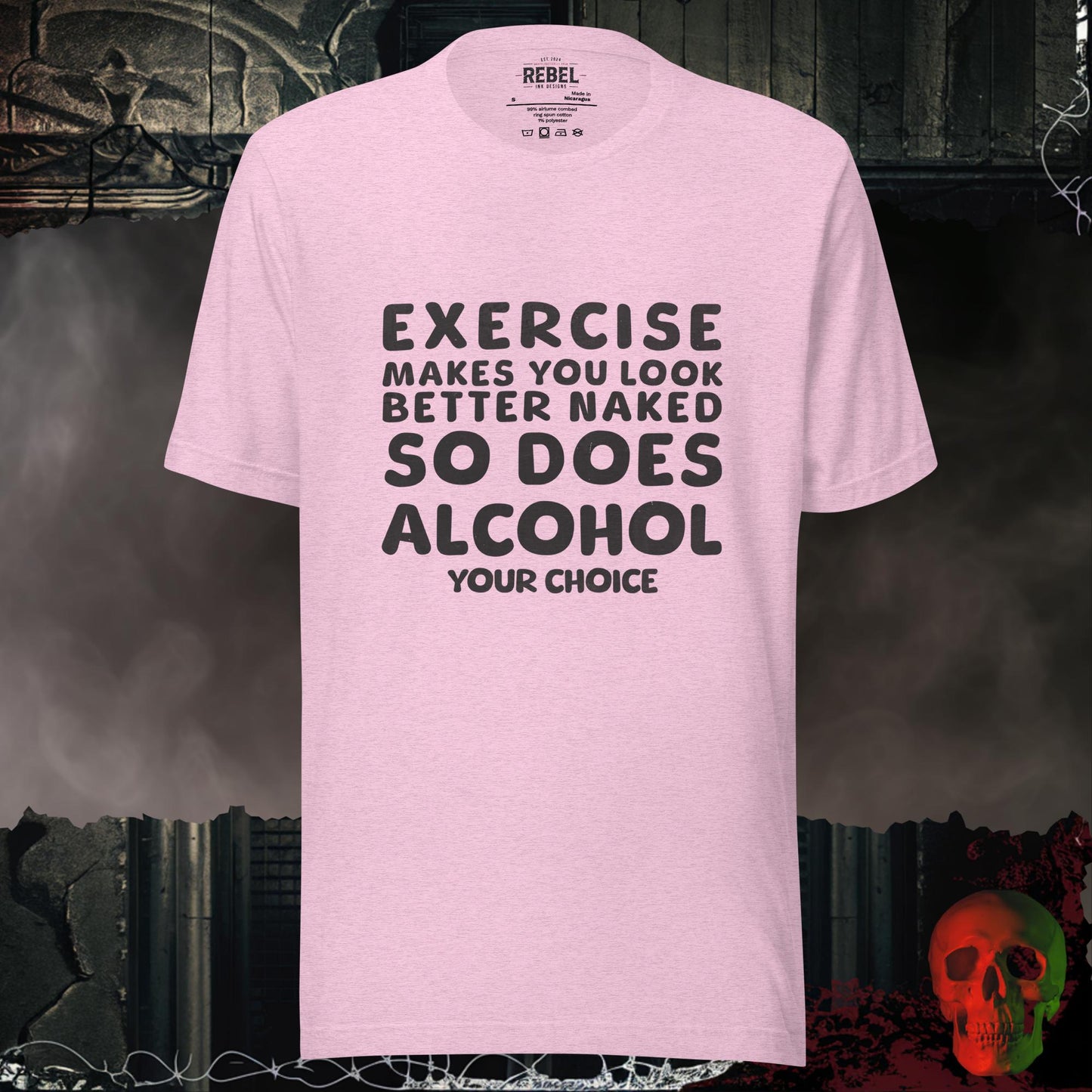 T-Shirt Heather Prism Lilac / S Exercise or Alcohol Tee