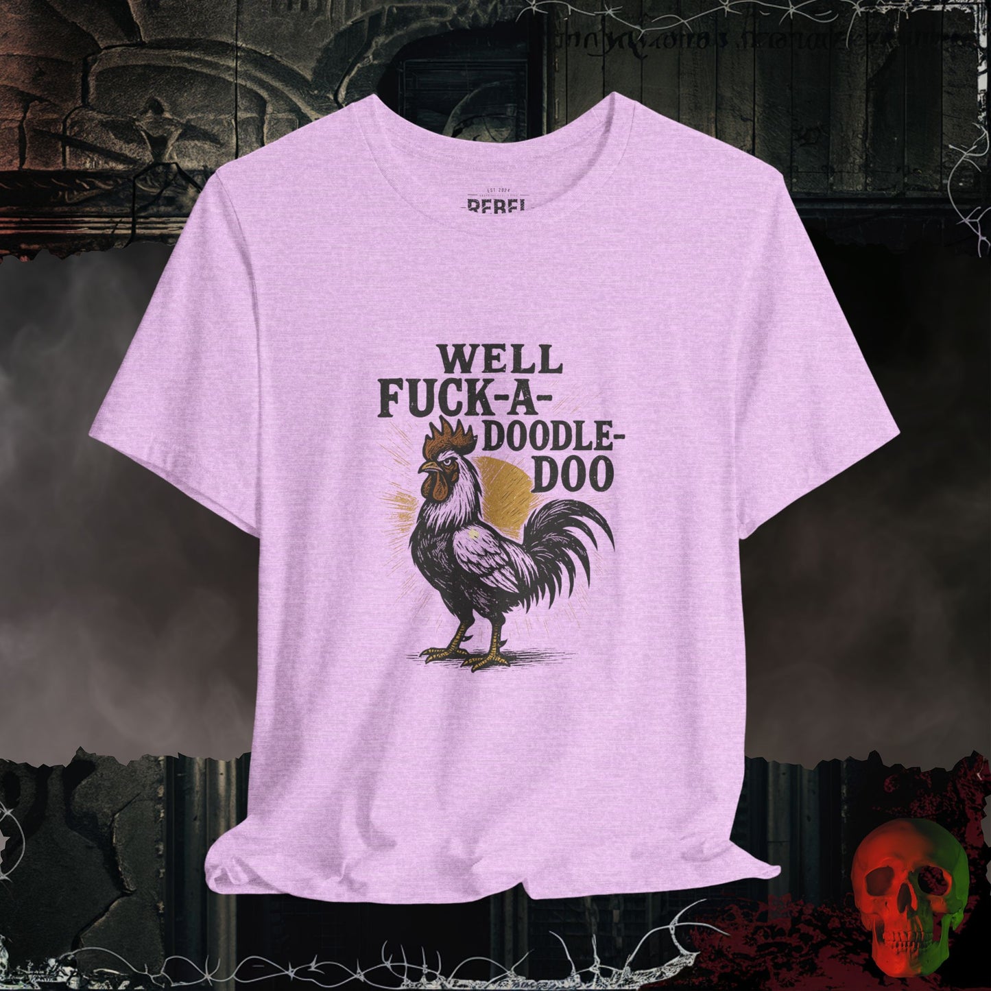 T-Shirt Heather Prism Lilac / S F@ck a Doodle Do Tee