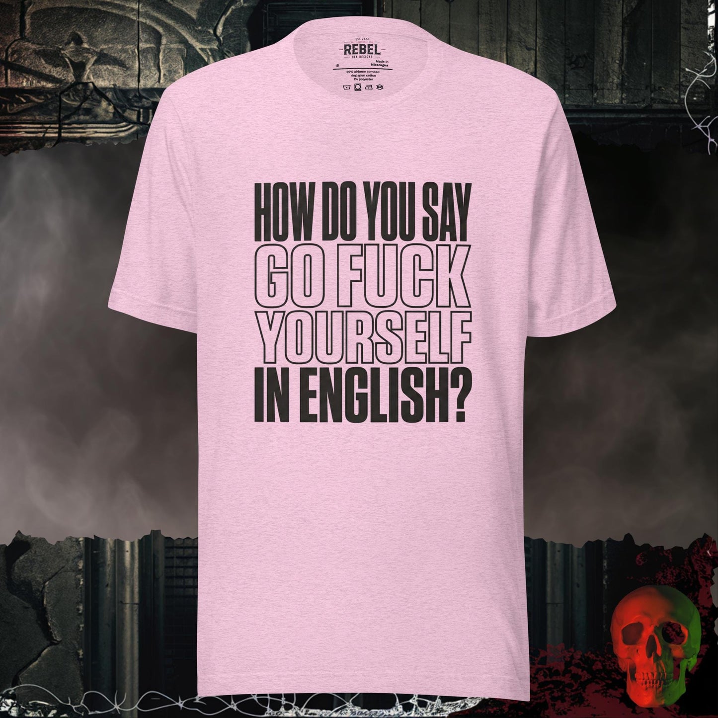 T-Shirt Heather Prism Lilac / S Go F@ck Yourself (in English) Tee