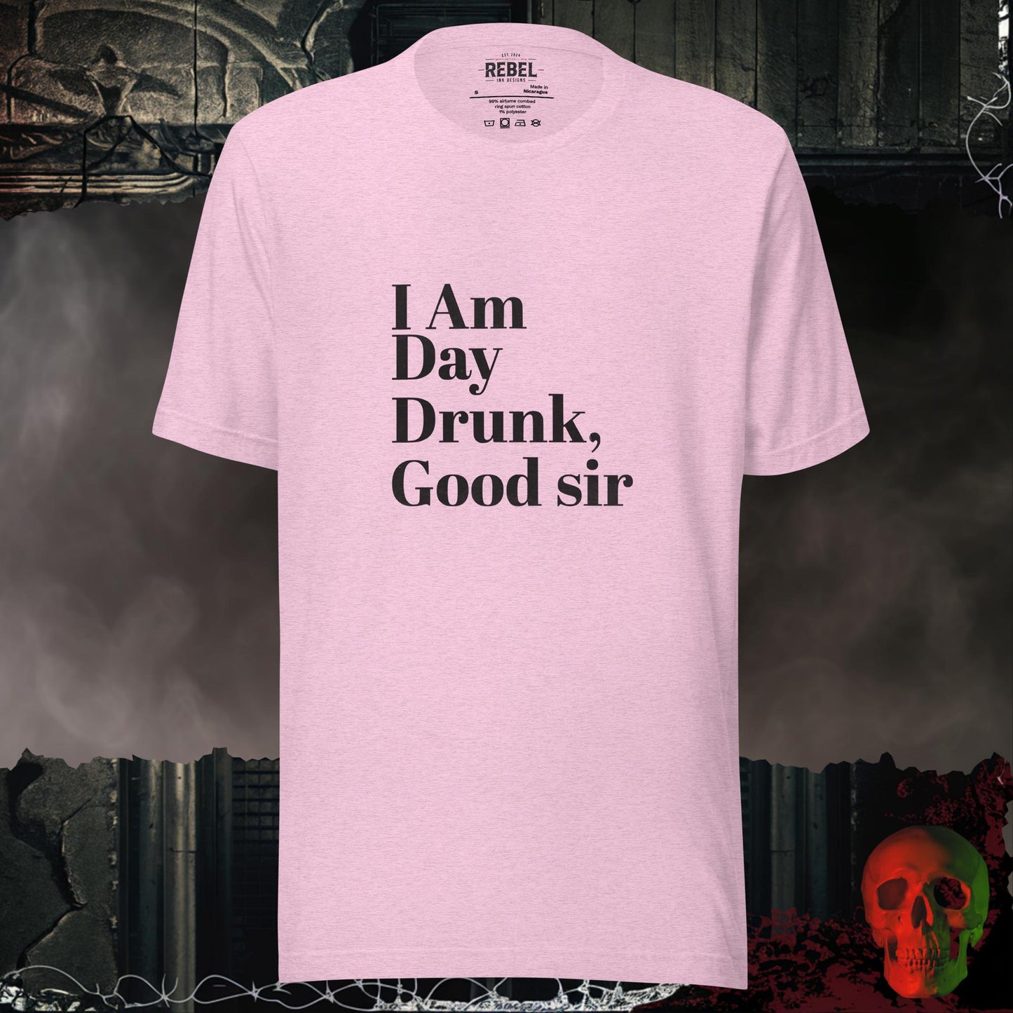 T-Shirt Heather Prism Lilac / S I Am Day Drunk Good Sir T-Shirt