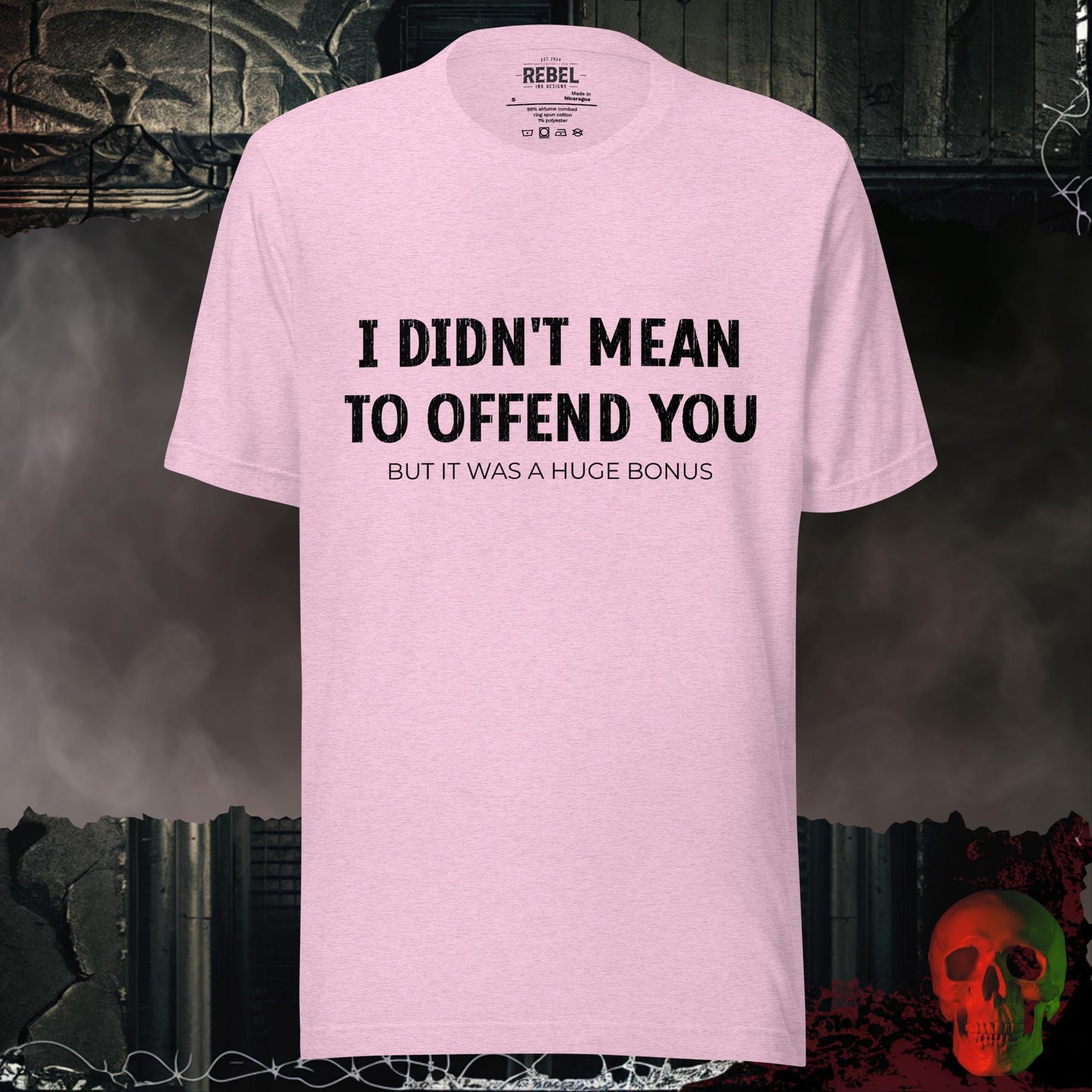 T-Shirt Heather Prism Lilac / S I Didn't Mean To Offend You Tee