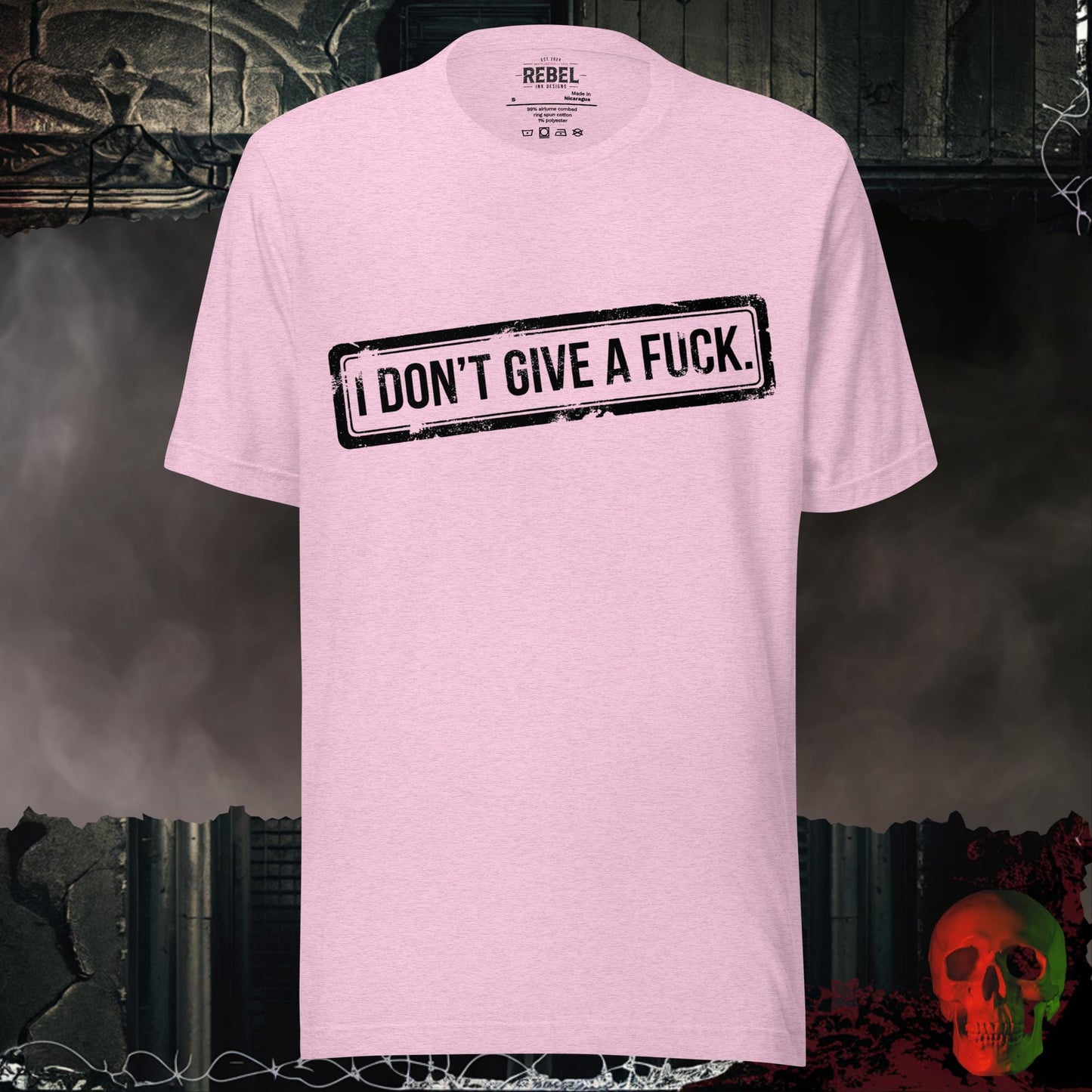 T-Shirt Heather Prism Lilac / S I Don't Give a F*ck Tee