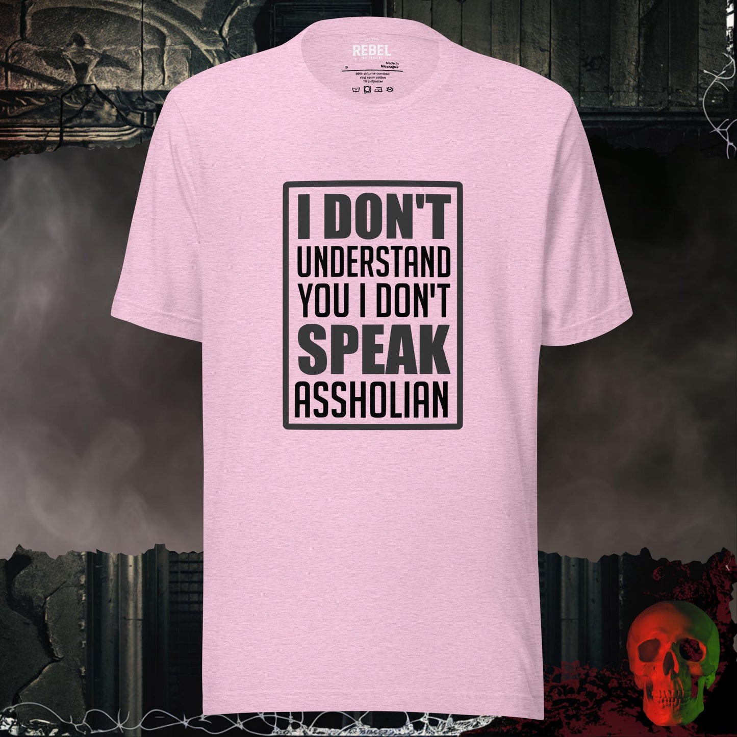T-Shirt Heather Prism Lilac / S I Don't Speak Assholian Tee