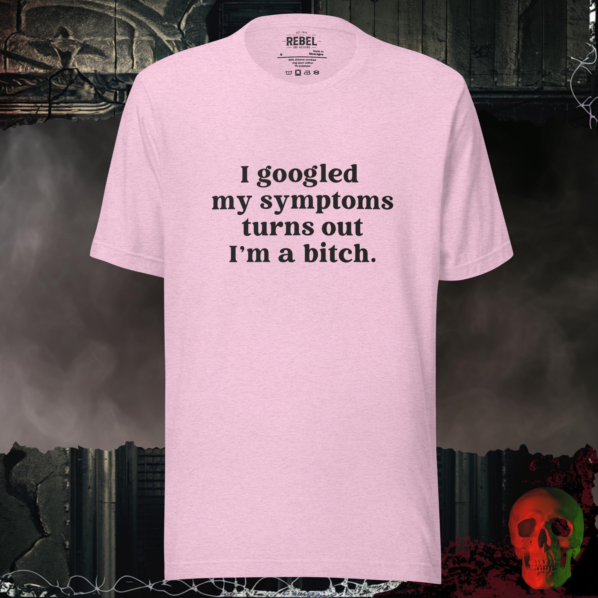 T-Shirt Heather Prism Lilac / S I Googled My Symptoms Tee