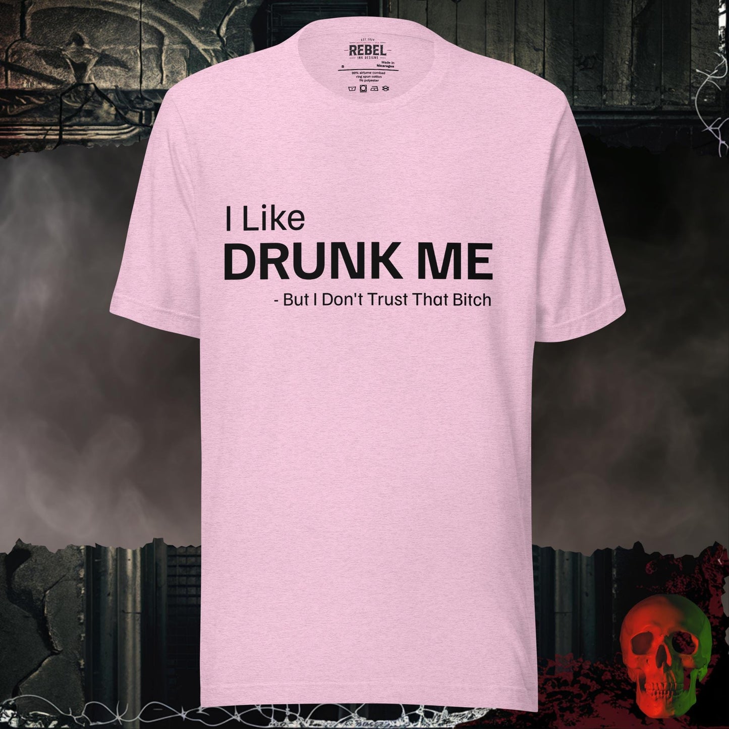 T-Shirt Heather Prism Lilac / S I Like Drunk Me Tee
