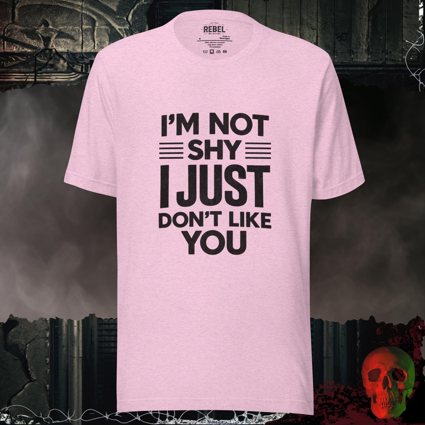 T-Shirt Heather Prism Lilac / S I’m Not Shy I Just Don’t Like You Tee
