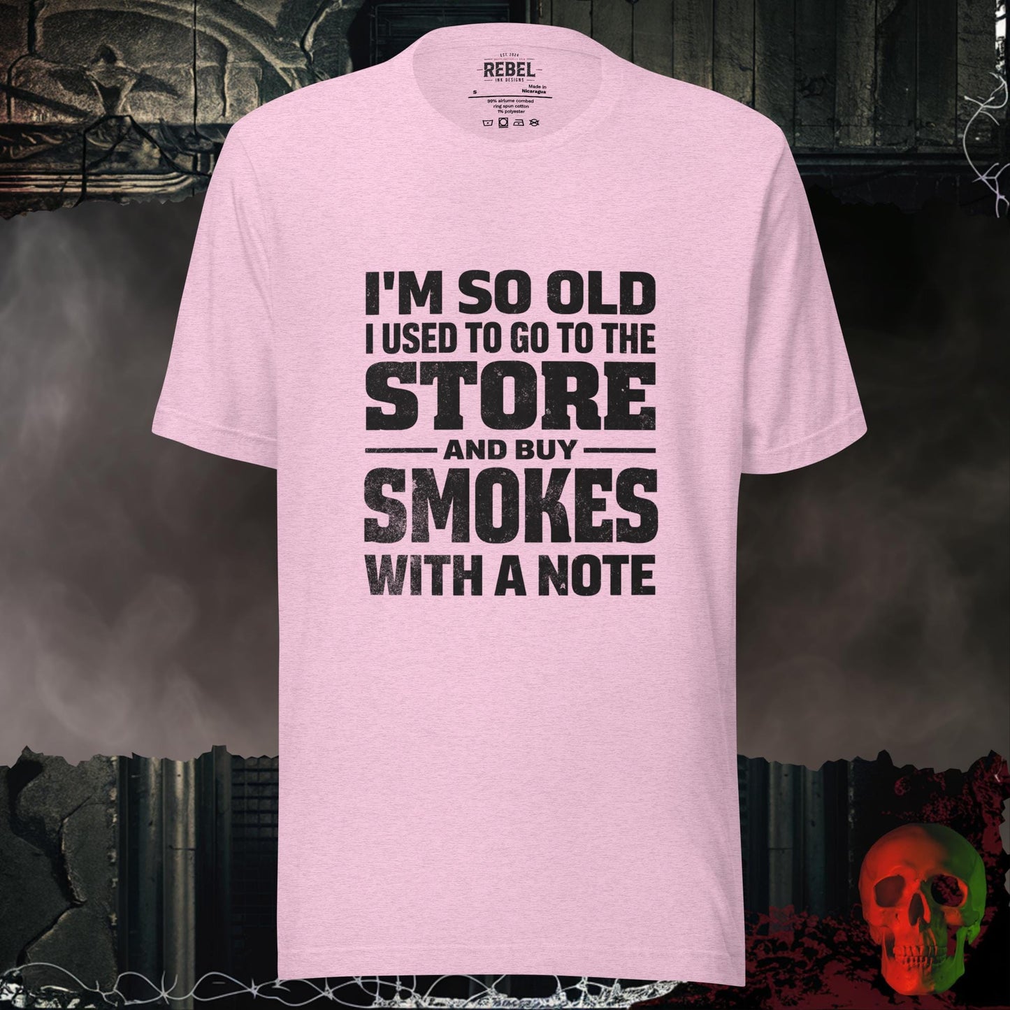 T-Shirt Heather Prism Lilac / S I’m So Old I Bought Smokes With a Note Tee
