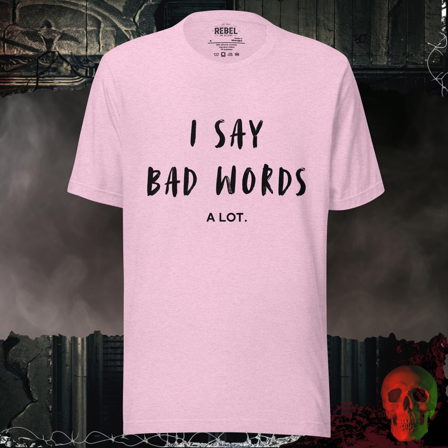 T-Shirt Heather Prism Lilac / S I Say Bad Words Tee