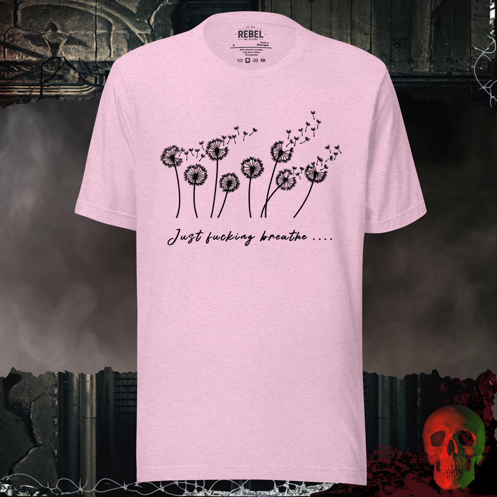 T-Shirt Heather Prism Lilac / S Just F*cking Breathe Tee
