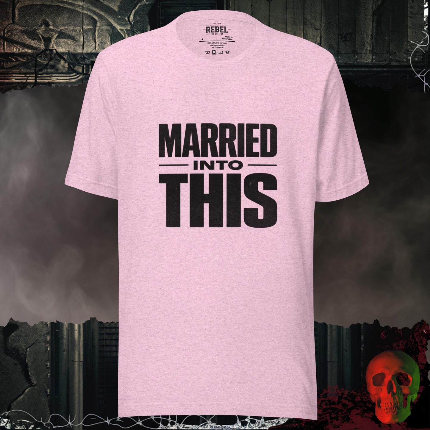 T-Shirt Heather Prism Lilac / S Married Into This Tee