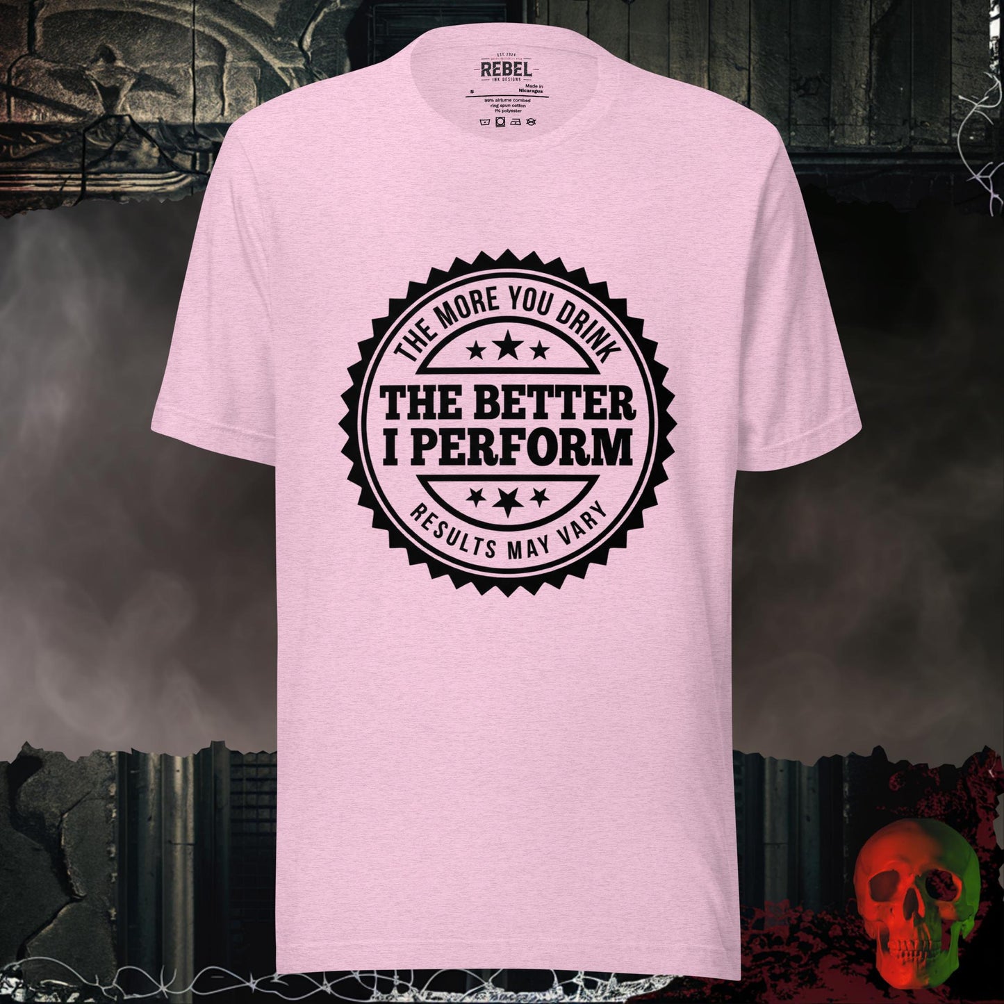 T-Shirt Heather Prism Lilac / S More Drinking Better Performance Tee