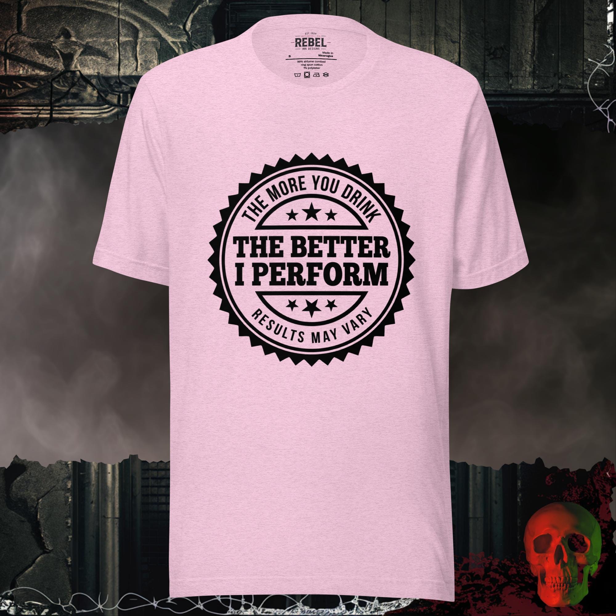 T-Shirt Heather Prism Lilac / S More Drinking Better Performance Tee