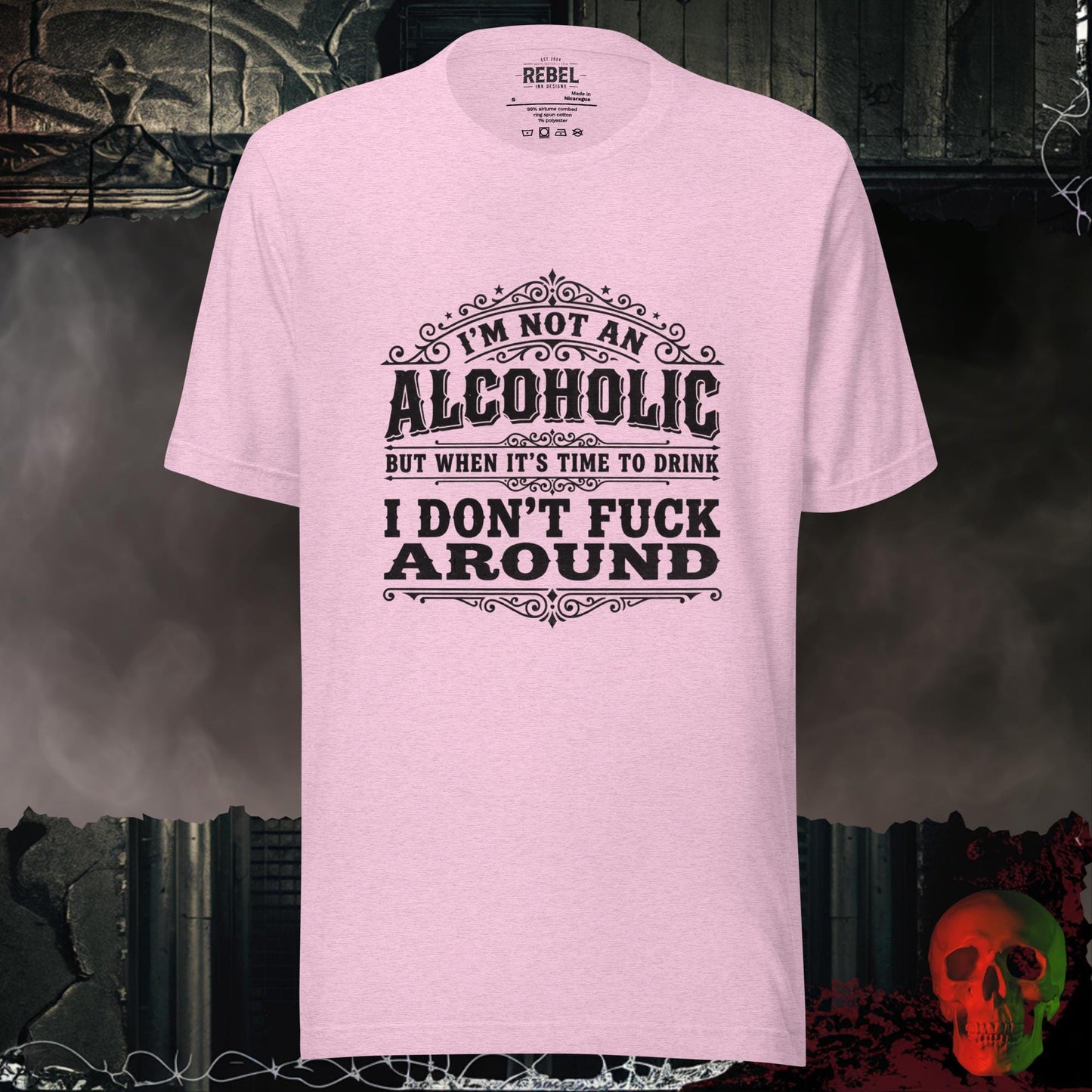 T-Shirt Heather Prism Lilac / S Not an Alcoholic But... Tee