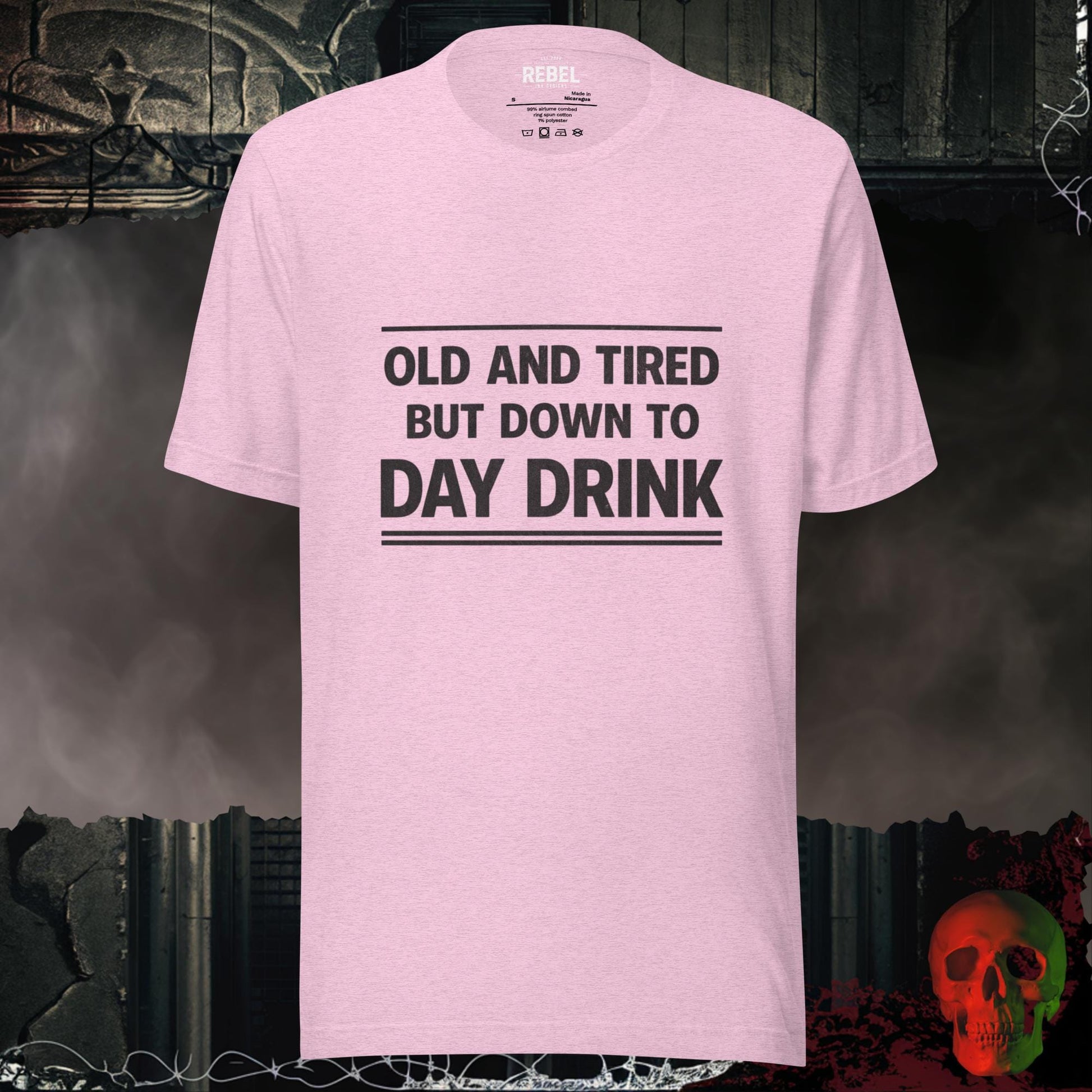 T-Shirt Heather Prism Lilac / S Old & Tired but Day Drinking Tee