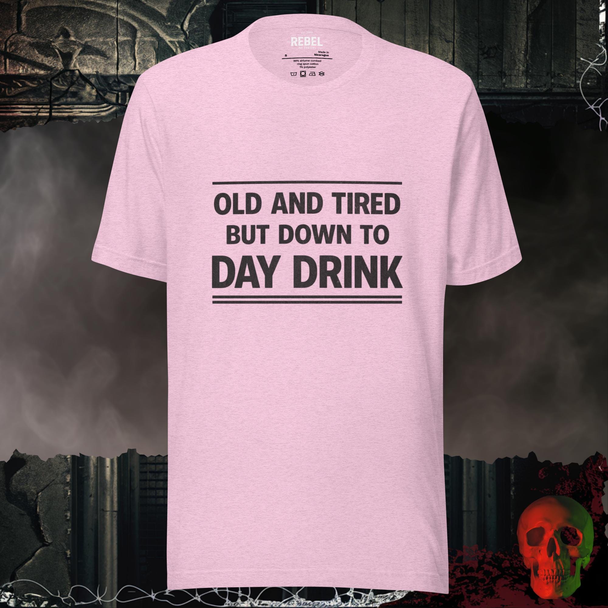 T-Shirt Heather Prism Lilac / S Old & Tired but Day Drinking Tee