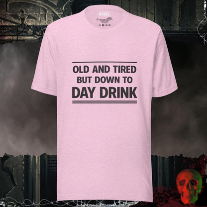 T-Shirt Heather Prism Lilac / S Old & Tired but Day Drinking Tee