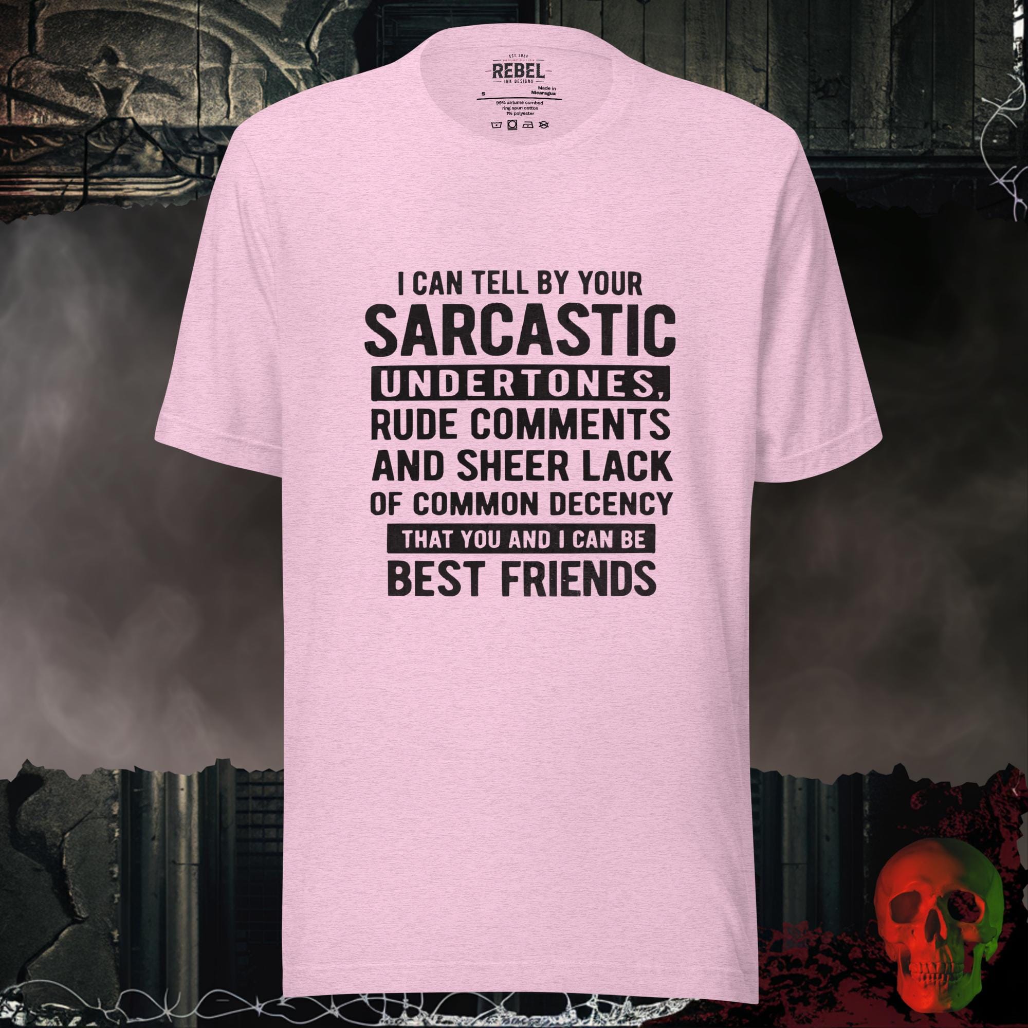 T-Shirt Heather Prism Lilac / S Sarcastic Undertone Friendship Tee