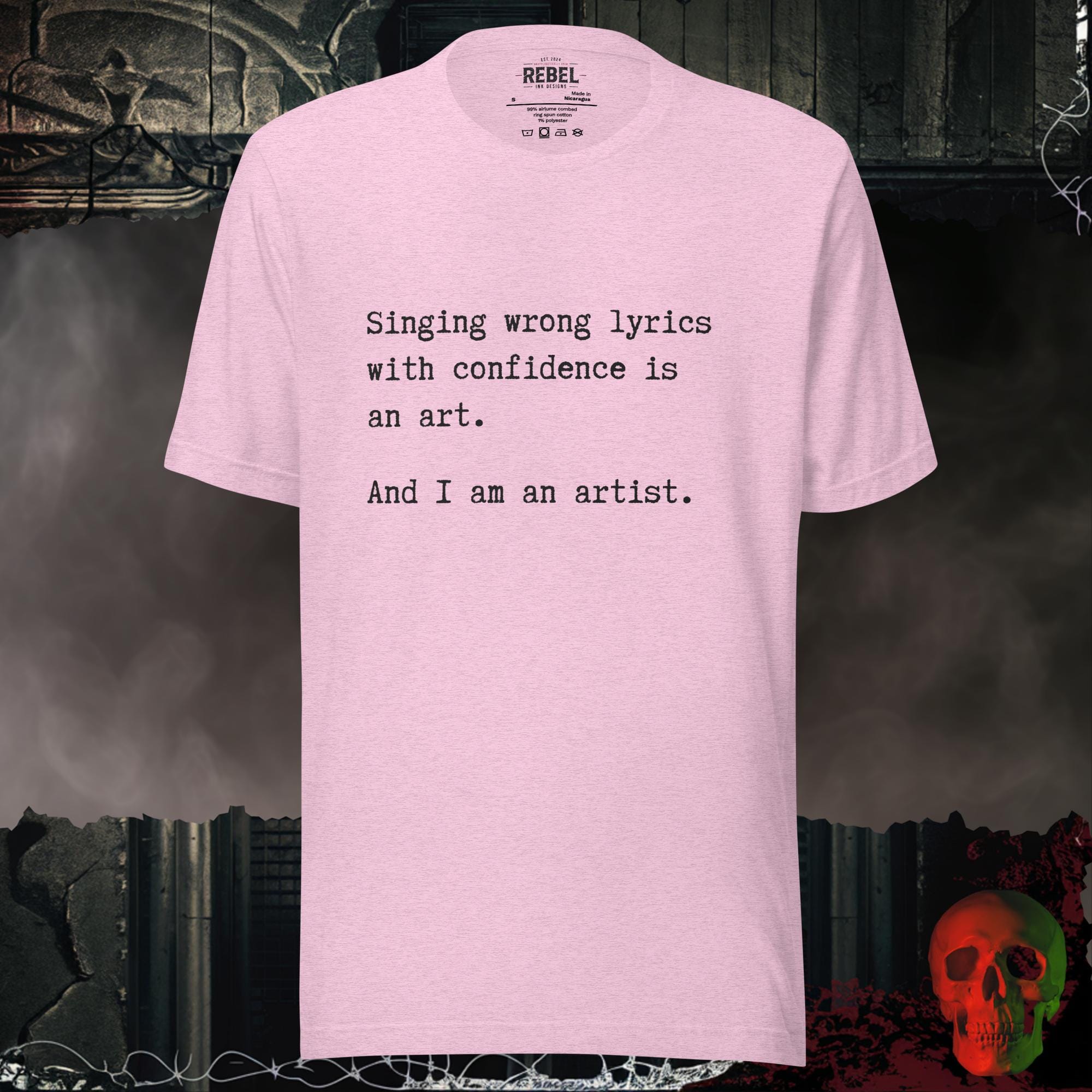 T-Shirt Heather Prism Lilac / S Singing Wrong Lyrics with Confidence T-Shirt