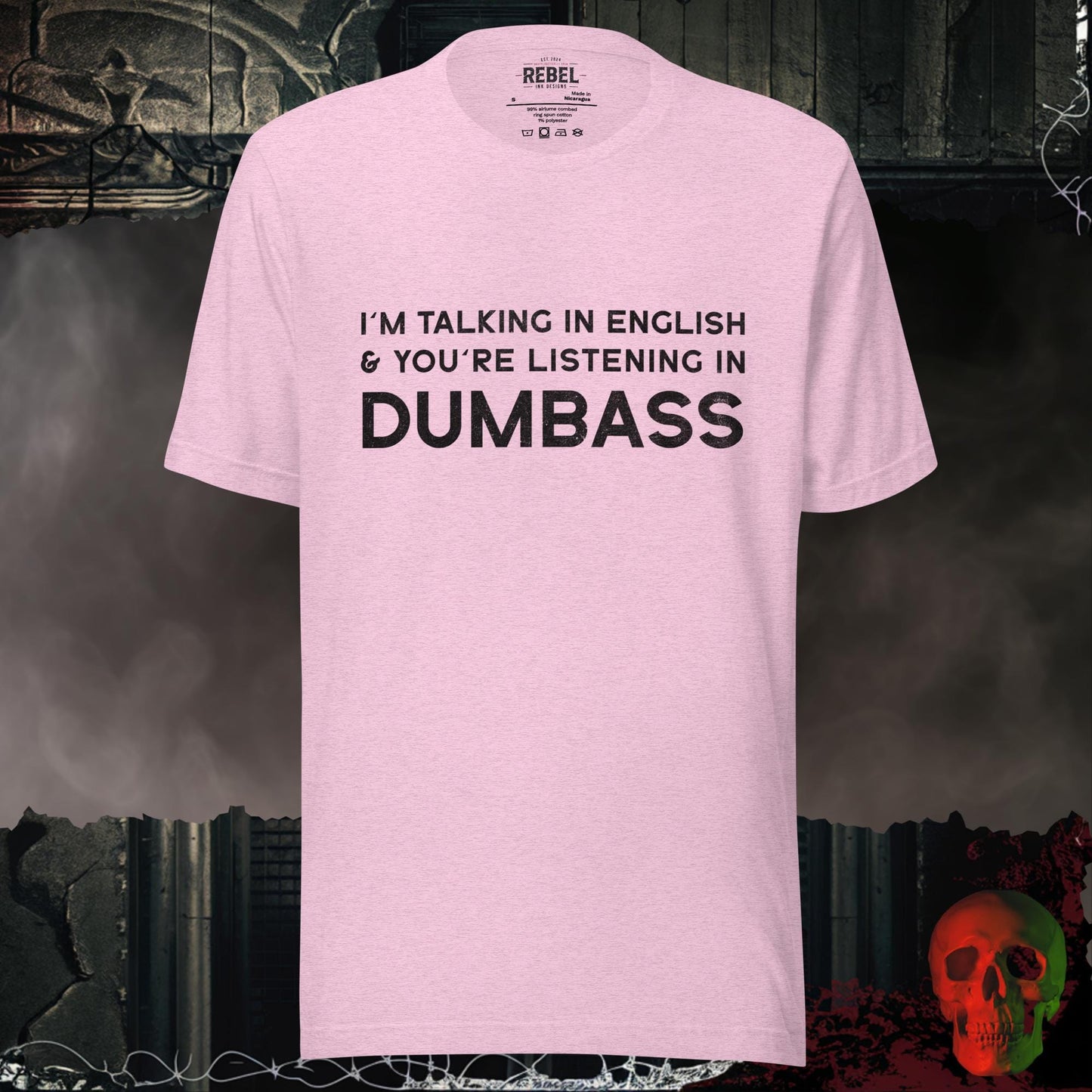 T-Shirt Heather Prism Lilac / S Talking in Dumbass T-Shirt