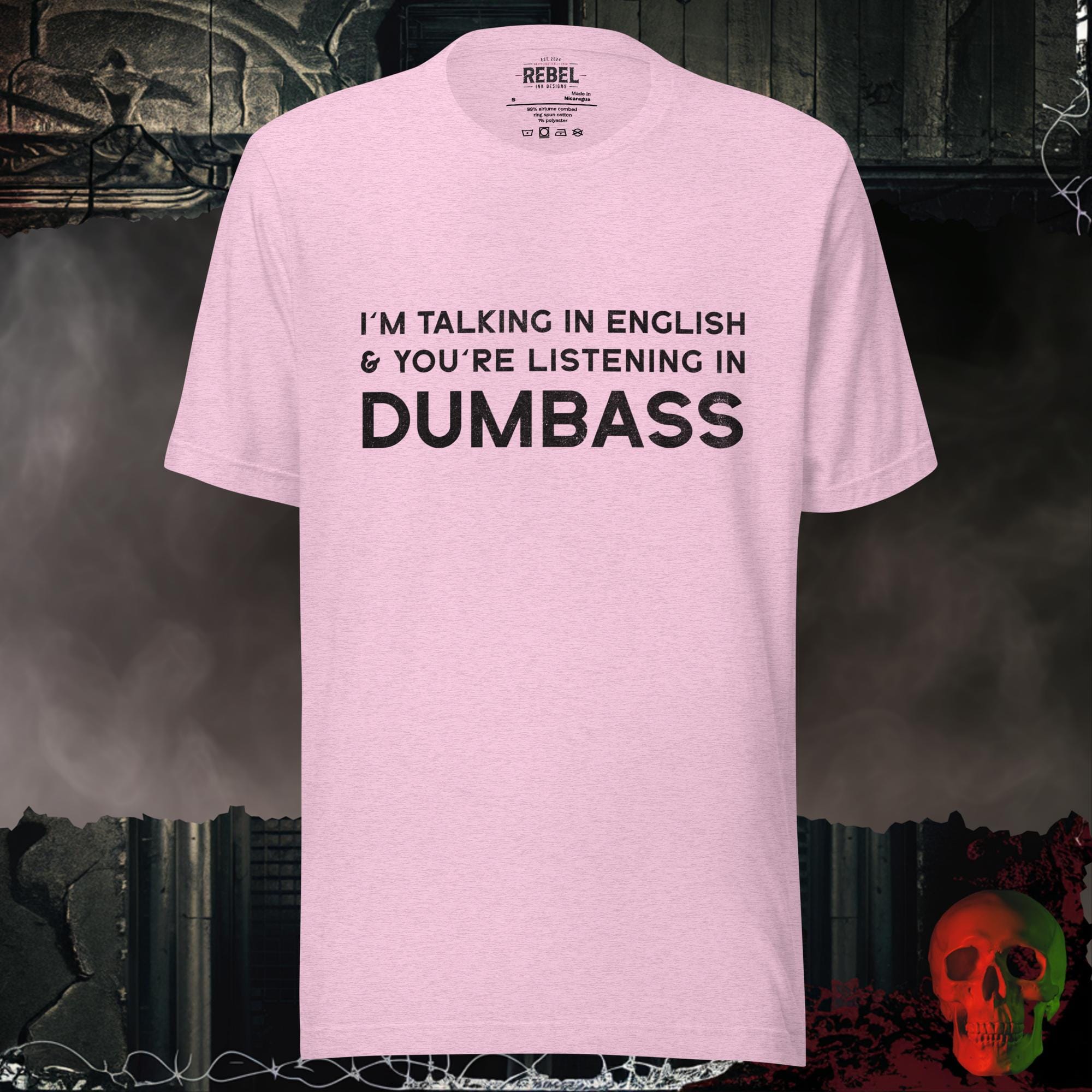 T-Shirt Heather Prism Lilac / S Talking in Dumbass T-Shirt