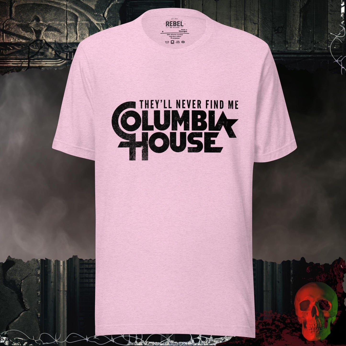 T-Shirt Heather Prism Lilac / S They’ll Never Find Me Columbia House Tee