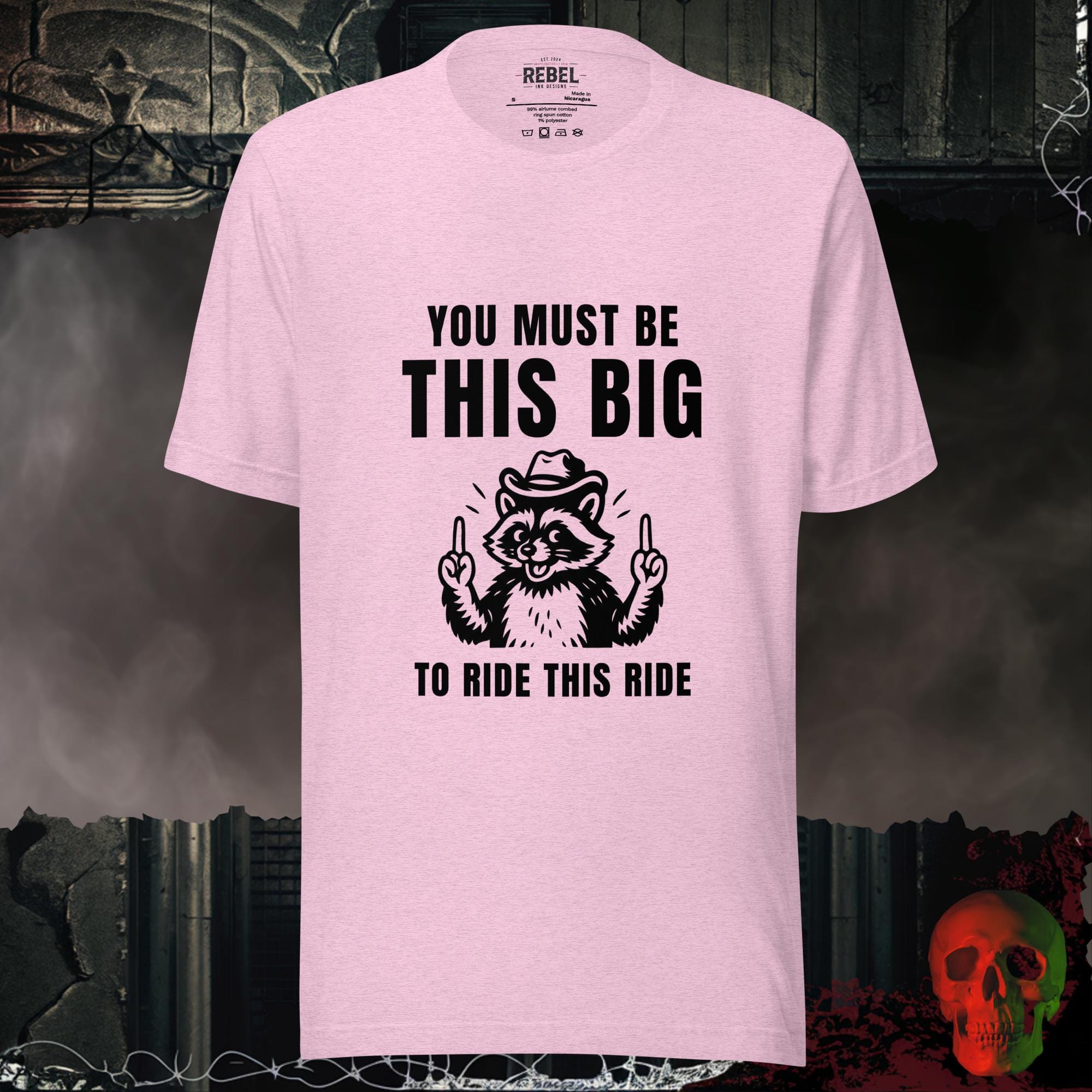 T-Shirt Heather Prism Lilac / S This Big To Ride This Ride Tee
