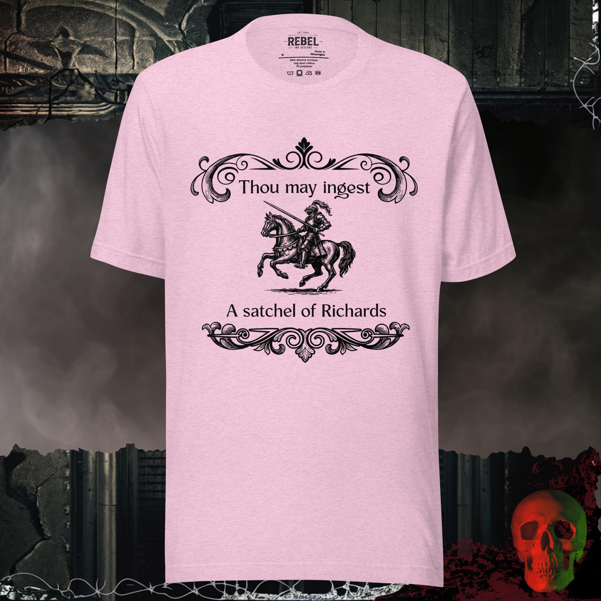 T-Shirt Heather Prism Lilac / S Thou May Ingest a Satchel of Richards