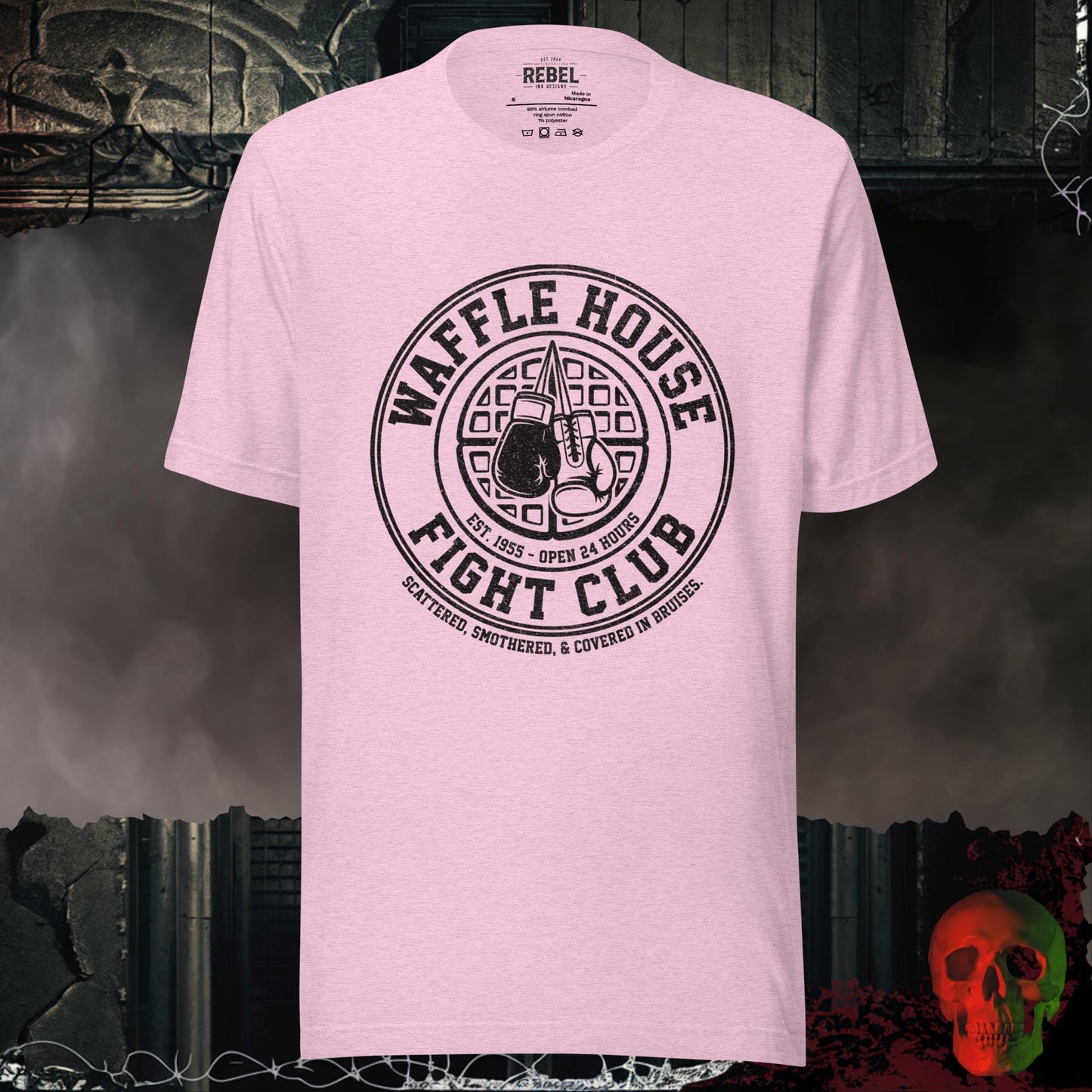 T-Shirt Heather Prism Lilac / S Waffle House Fight Club Tee