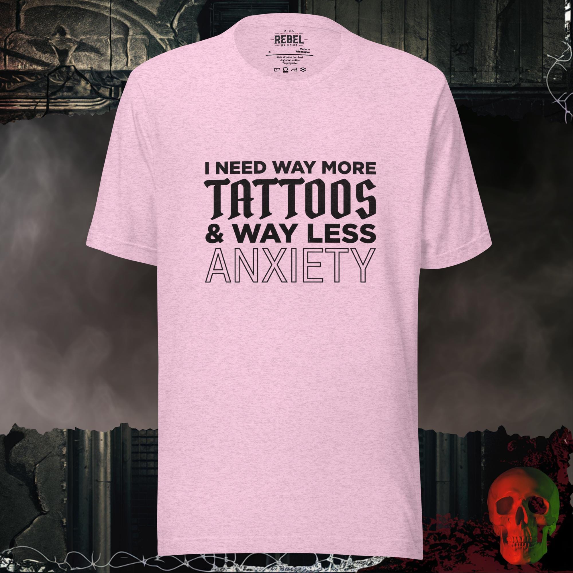 T-Shirt Heather Prism Lilac / S Way More Tattoos Tee