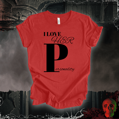 T-Shirt Heather Red / S I Love Her 'P' T-Shirt