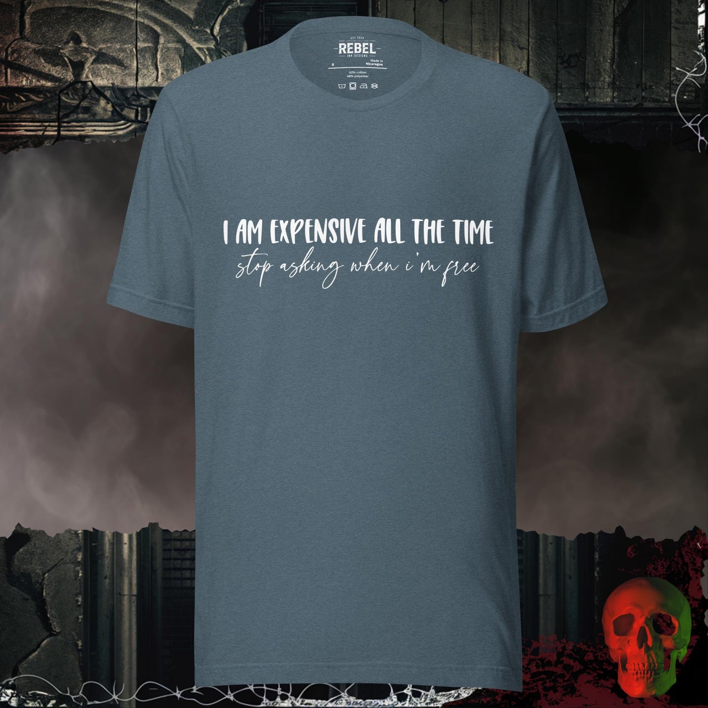 T-Shirt Heather Slate / S Expensive All The Time Tee