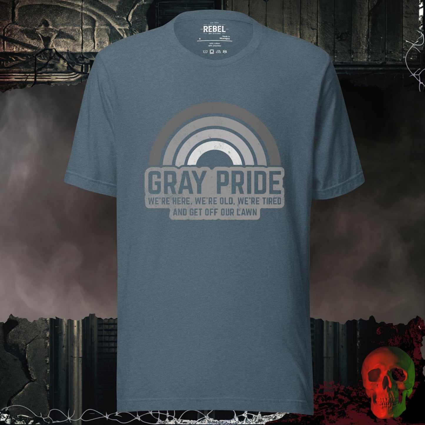 T-Shirt Heather Slate / S Gray Pride Tee