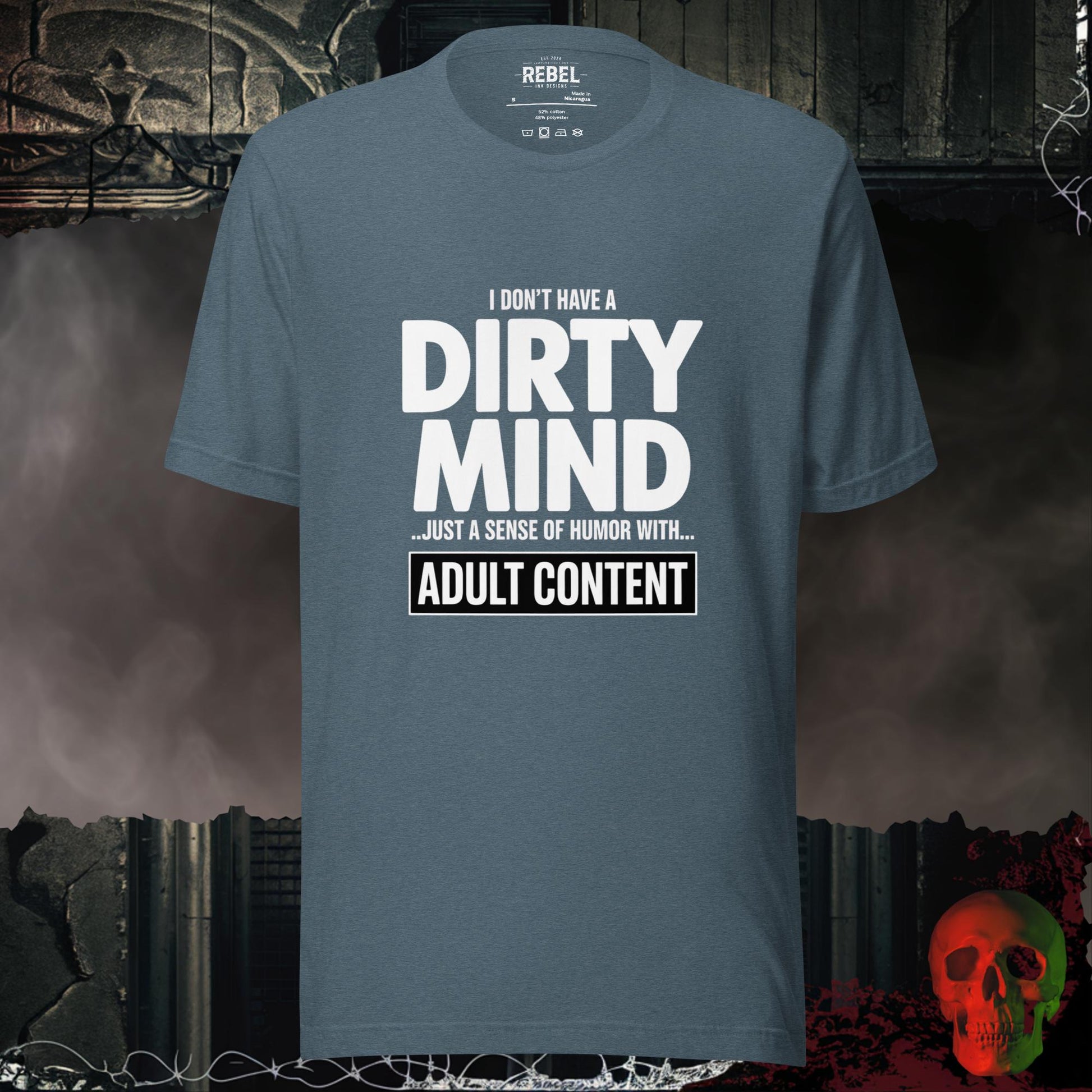 T-Shirt Heather Slate / S I Don't Have a Dirty Mind Tee